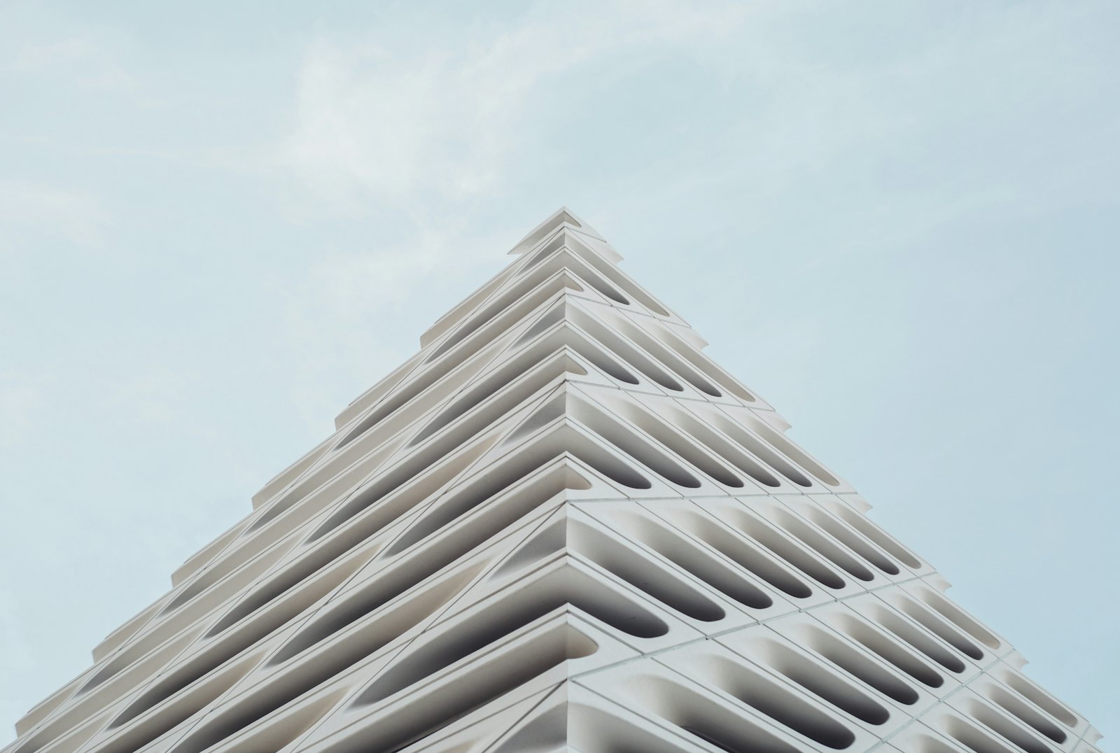 Clean architectural lines of a modern facade design study